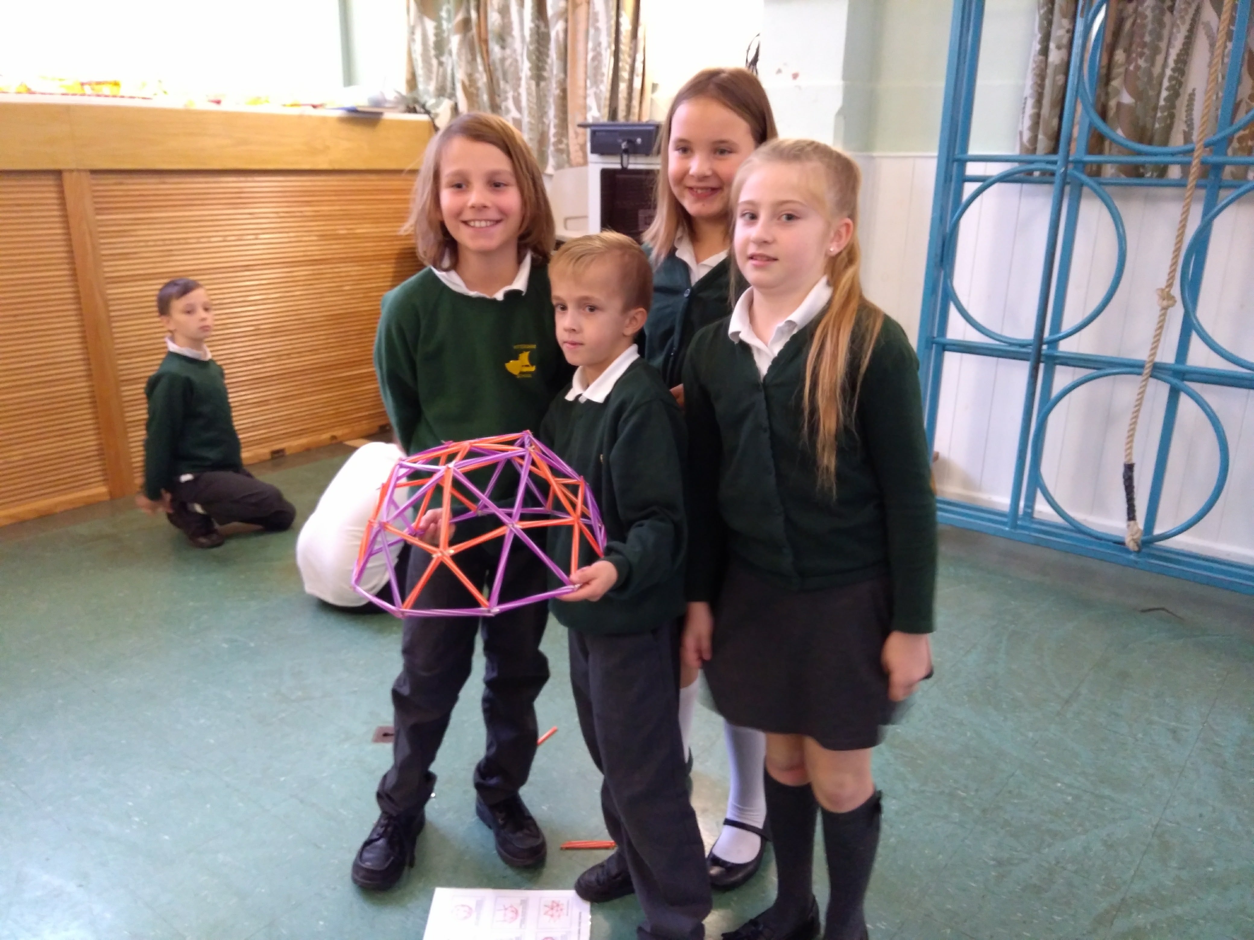 Students receiving prizes